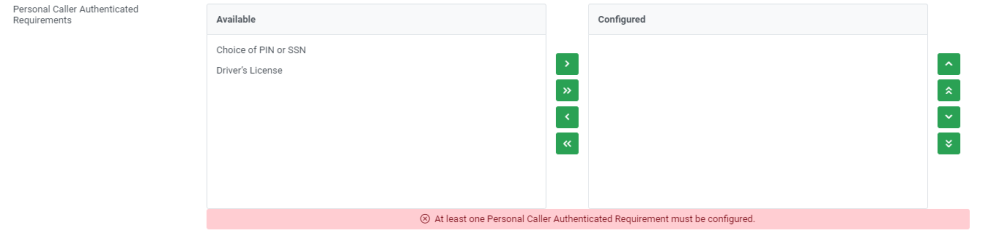 Personal Caller Authenticated